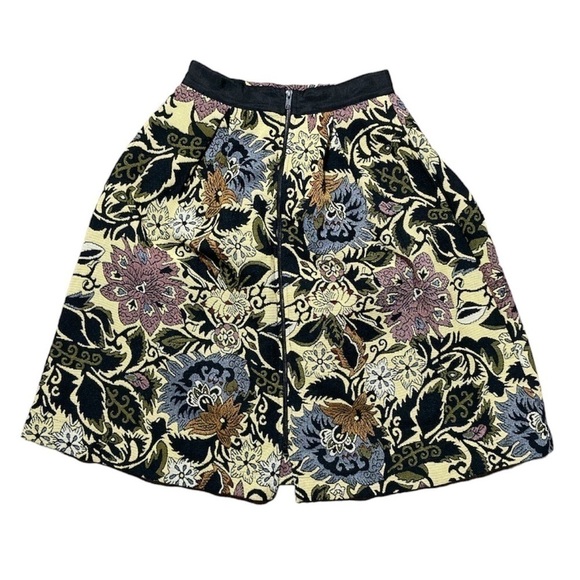 Nwt Topshop Tapestry A-Line Midi Skirt Womens 4 - Picture 1 of 10